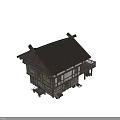 Ancient Chinese Traditional Architecture With Wooden Structure Stone Walls Balcony And Staircase Views