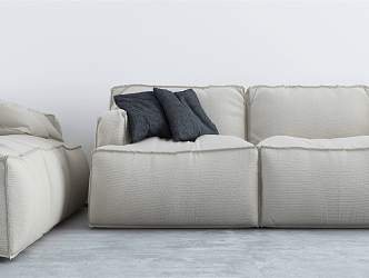 Modern Three-Seat Sofa 3d model