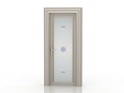 Jianou solid wood door interior door 3d model