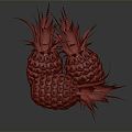 Modern pineapple fruit 3d model