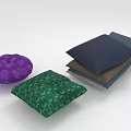 Decorative Pillows Featuring Round Purple Floral Green Geometric And Stacked Square Multi Colored Designs