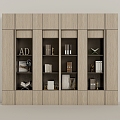 Office bookcase ornaments 3d model