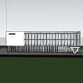 Modern Office Building With Glass Windows White Exterior And Landscaped Surroundings