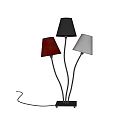 modern table lamp glass table lamp round table lamp hat table lamp flos 3d model