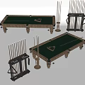High Quality Billiard Tables And Cue Racks Sports Equipment Set For Game Rooms