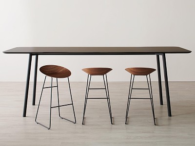 Bar table and chair combination model