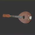 Traditional Wooden Pipa Stringed Instrument With Classic Design Smooth Body And Tuned Strings