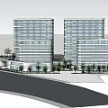 Small and Micro Science and Technology Innovation Park SU Model 3d model