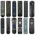Different Types Of TV Remote Controls With Various Button Layouts And Designs