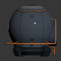modern life-support capsule life-support system 3d model