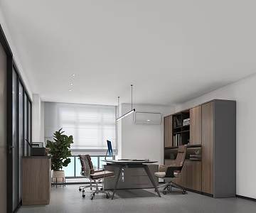 Modern Supervisor's Office Manager's Office 3d model
