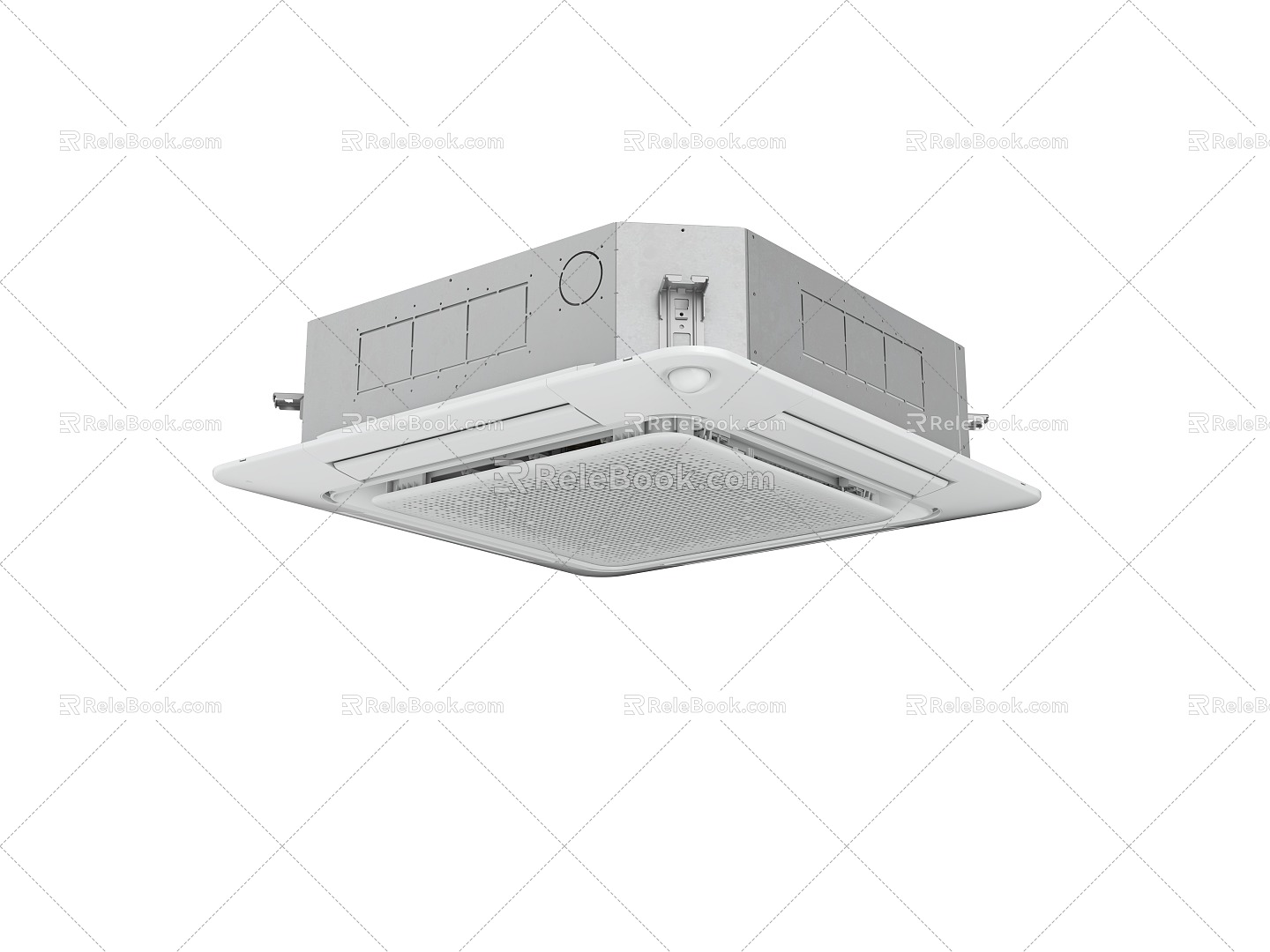 Four-side embedded air outlet air conditioner 3d model