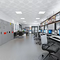 Modern Monitoring Room Interior With Multiple Monitors Workstations Office Chairs And Plants