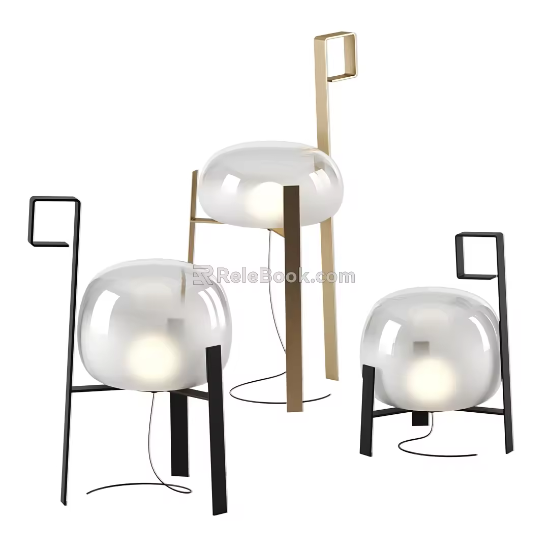 Modern table lamp 3d model
