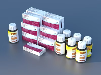 Drug Box Drug Potion Medical Supplies 3d model
