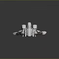 Modern Robot Mech Warrior Mech Soldier Machine Battlearm Mechanical Battlearm 3d model