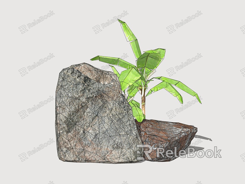 Inscription stone landscape stone garden landscape stone stone combination stone sketch model