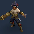 Pirate Captain Cartoon Characters Cartoon Men Game Characters Ancient Characters 3d model