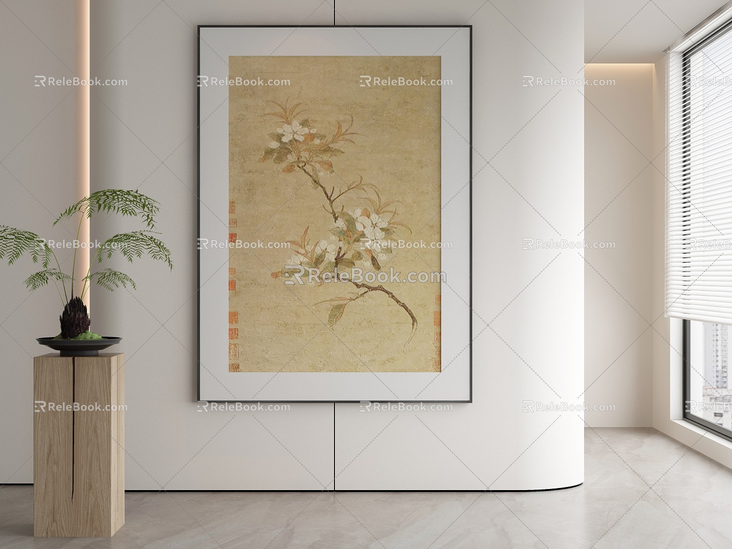 New Chinese Decorative Painting 3d model