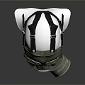 Protective Military Weapon Gas Mask With Green Filter Canister And Clear View Lens