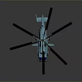 Light Blue Toy Helicopter Model Featuring Black Propellers Blue Windows And Red Markings