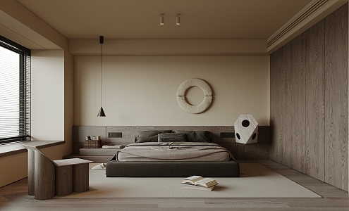 Quiet Bedroom Middle Home Master Bedroom 3d model