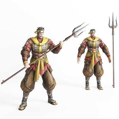 Modern Anime Character Peasant 3d model Modern Anime Character Peasant 3d model