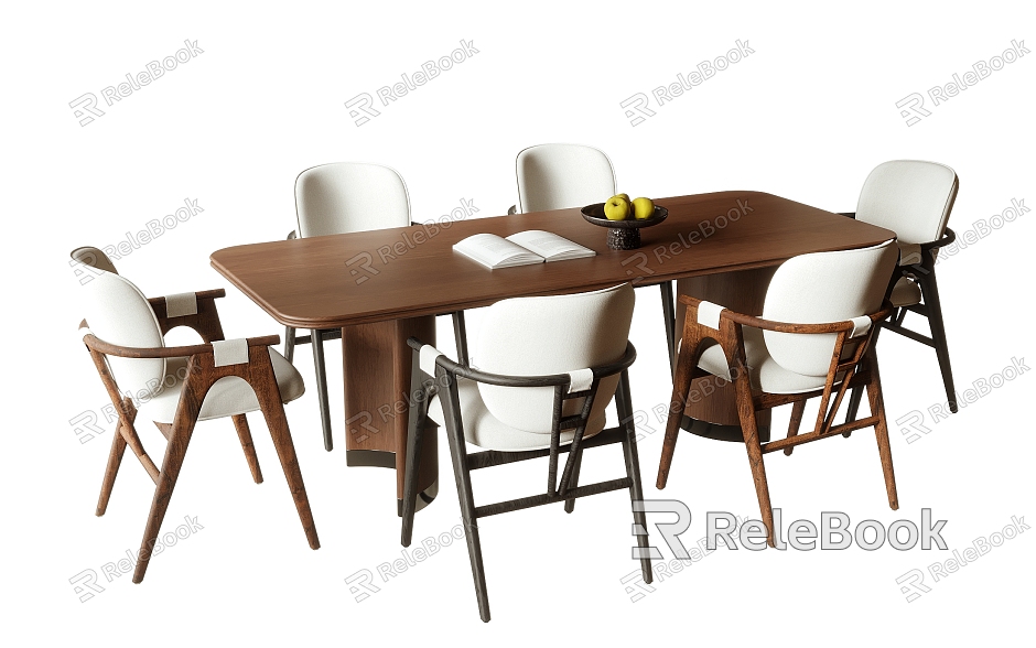 Middle ancient style dining table and chair combination dining chair dining table single chair model