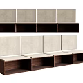 Modular Multi Seat Sectional Sofa With Wooden Frame And Fabric Backrest Panels