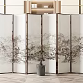 New Chinese Style Screen Partition 3d model