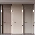 Modern Interior Swing Doors With Sleek Frames And Different Color Finishes