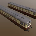 Cartoon Train Low Poly Train Subway Tram 3d model