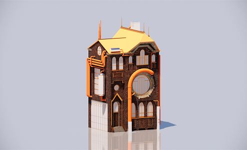 Vintage Villa 3d model