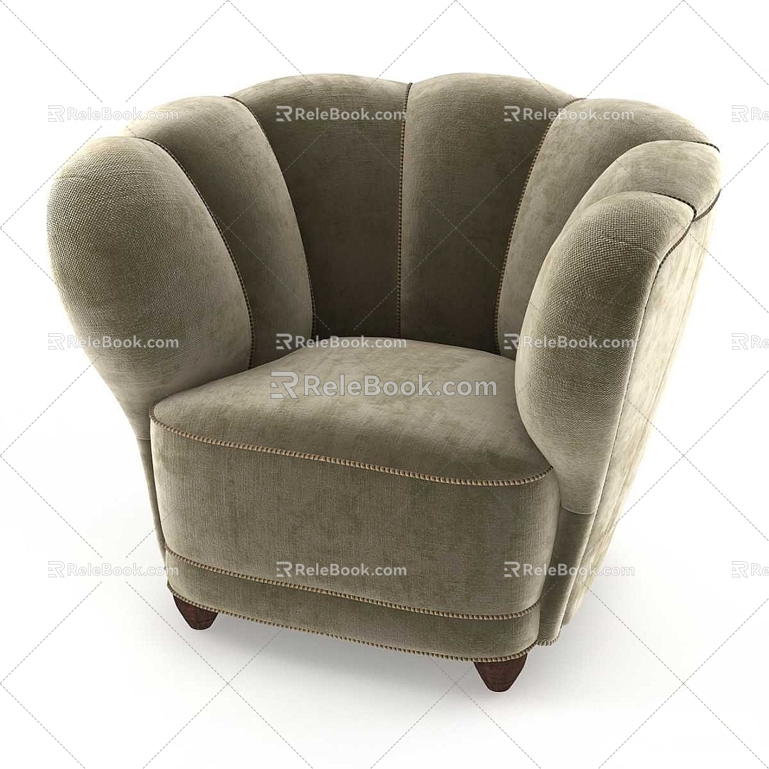 Modern Single Sofa 3d model