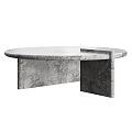 Modern Round Marble Coffee Table With Unique Base Design And Stylish Structure