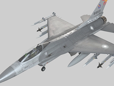 Imaginative Enemy 13 Coated PBR Taiwan F16C Block72 Fighter 3d model