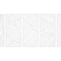 Artistic Wall Decor With Laser Cut Leaf Patterns For Interior Decoration