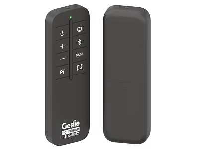 Genie Garage Door Opener Remote Control With Modern Black Design For Daily Use 3d model