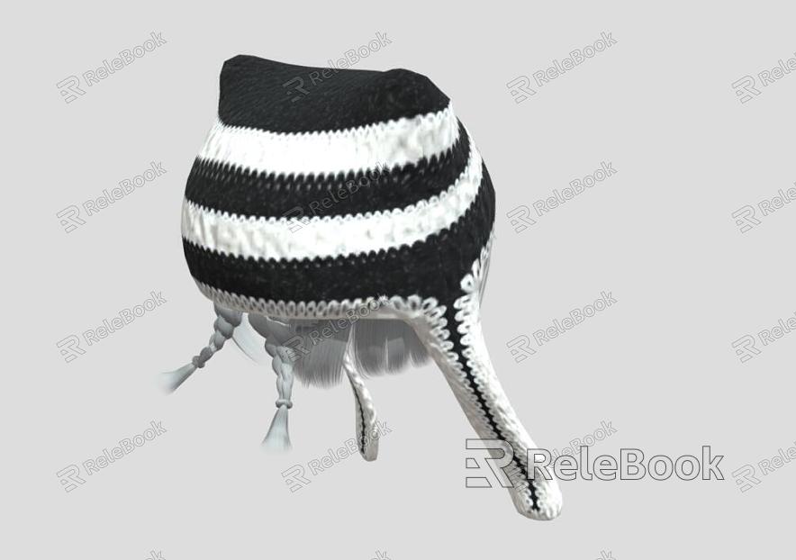 hat hair knitted hat clothes sweater model