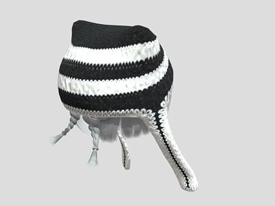 hat hair knitted hat clothes sweater model