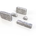 Natural Wood and Stone Blocks With Various Shapes And Textured Surfaces