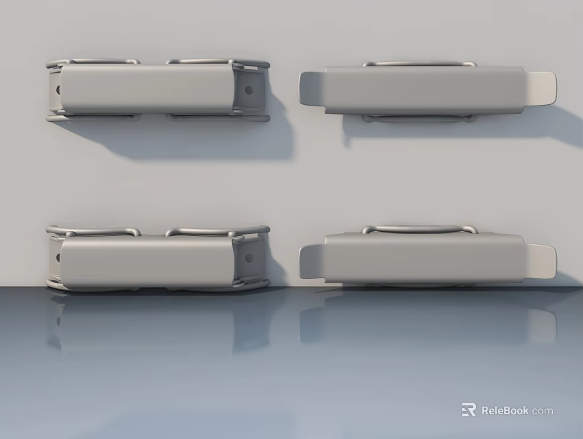 Modern Metal Swing Door Hinges With Various Styles For Home Use 3d model