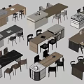Stylish Bar Counter Designs With Wooden Marble Tops And Matching Chairs