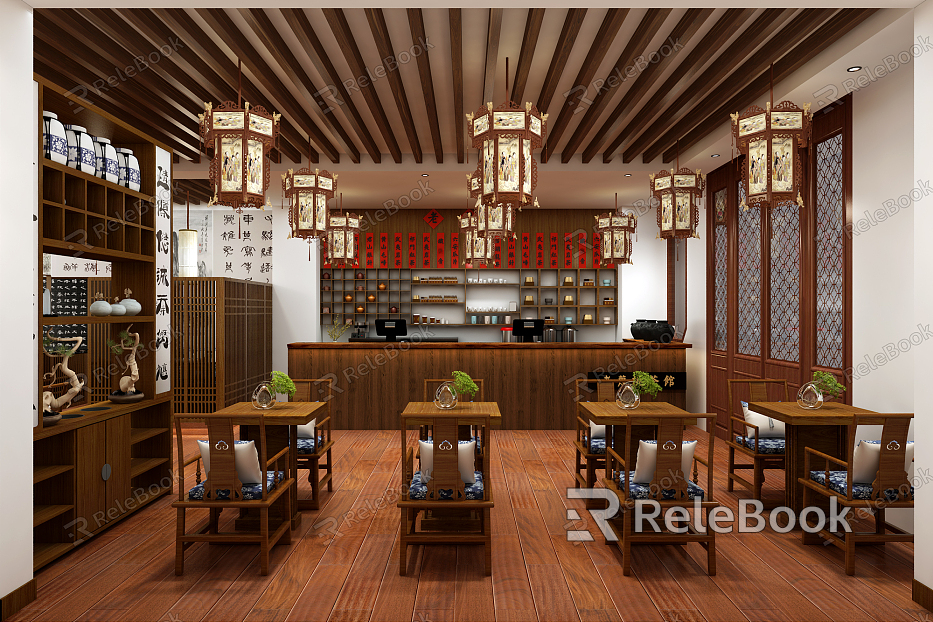 Chinese Teahouse model