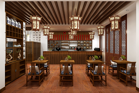 Chinese Teahouse 3d model