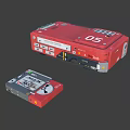 Red Headphone Speaker Number 05 With 100% Rock Cassette And Vintage Design