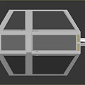 Detailed TIE Fighter 3D Model Showcasing Metallic Wings And Futuristic Design