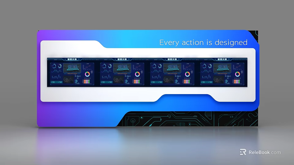 Modern Commercial Display Shelves With LED Lighting And Multiple Storage Layers 3d model 