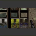Vintage Arcade Machines With Colorful Exteriors Screens And Retro Designs
