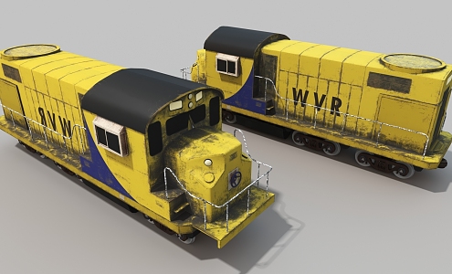 Trains Old Trains Old Trains 3d model